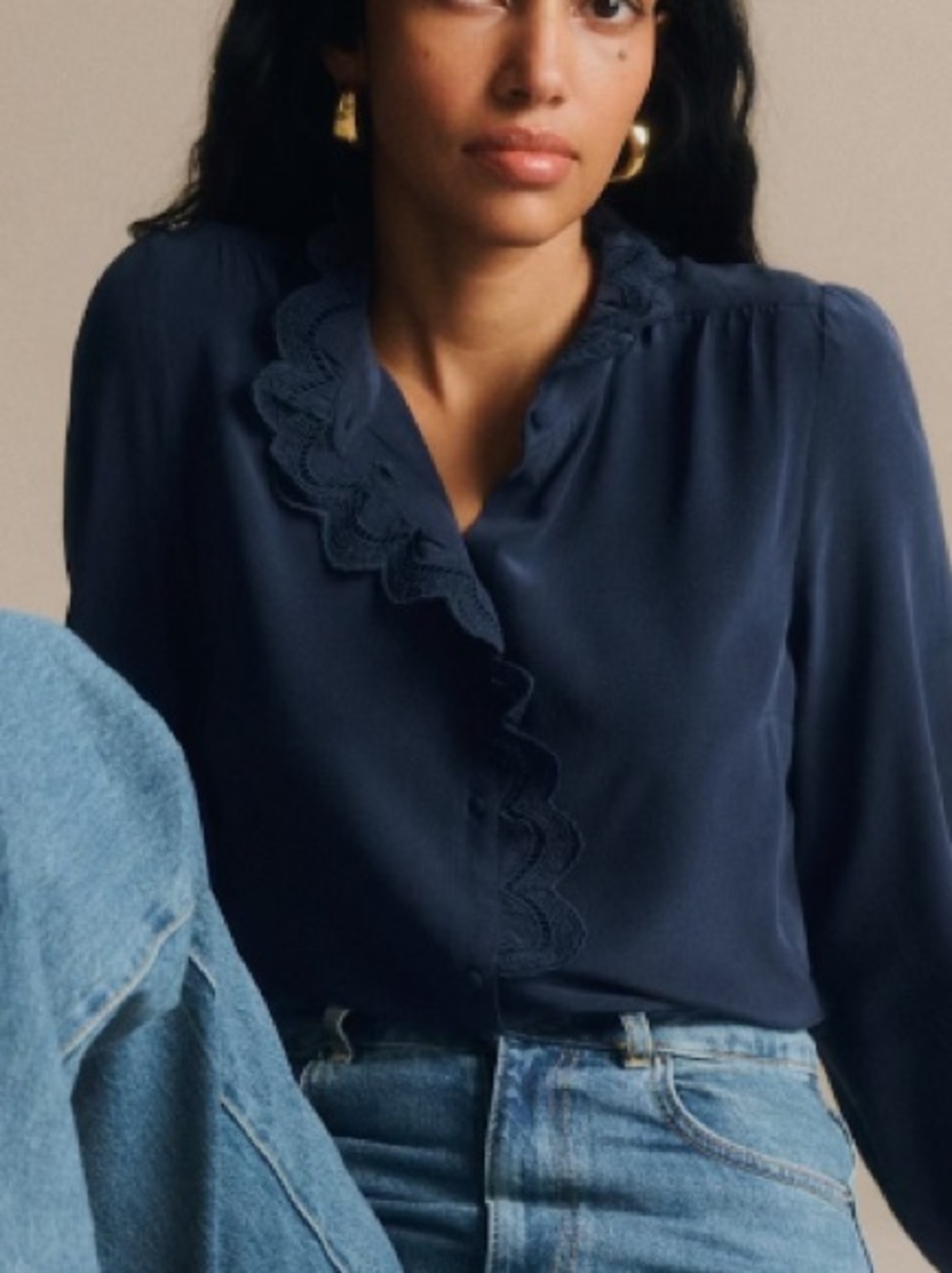 Sezane Chlo Silk Shirt 4